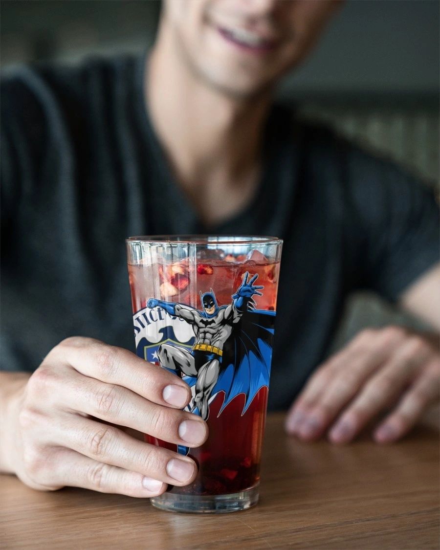 EARTH 2 BATMAN Pint Glass (with Free Shipping)