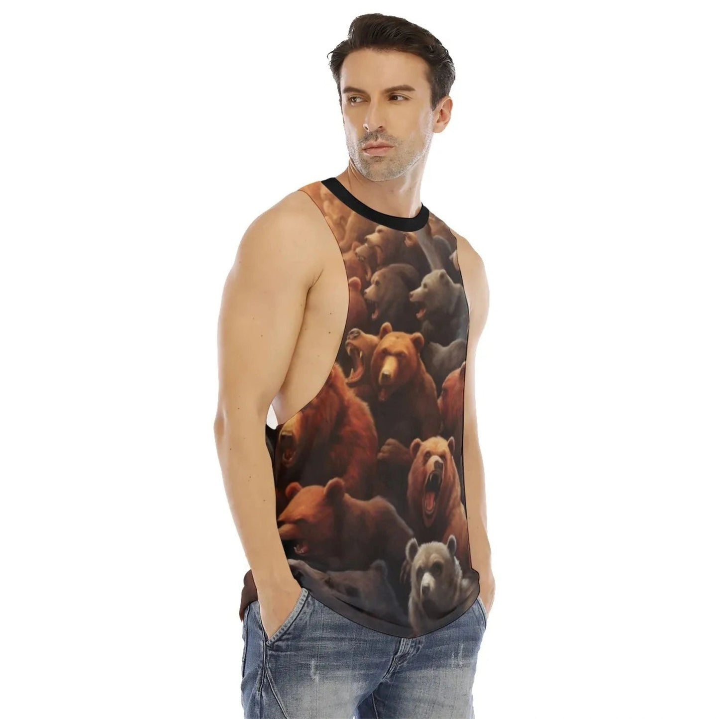 WILD BEARS ALL-OVER PRINT SHIRT and tank