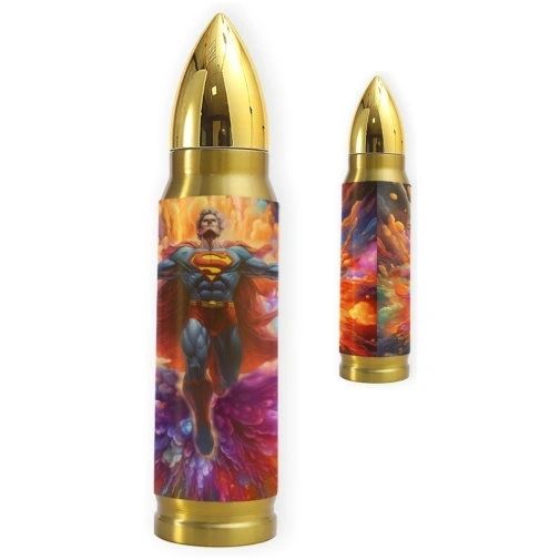 PSYCHEDELIC SUPERMAN TUMBLERS (2 TYPES)