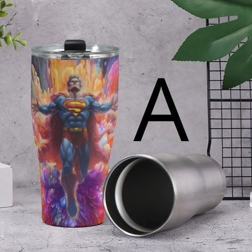 PSYCHEDELIC SUPERMAN TUMBLERS (2 TYPES)