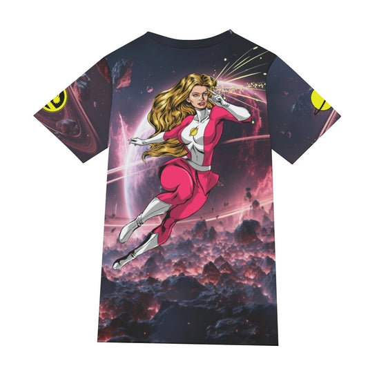 SAUTRN GIRL READY ALL-OVER PRINT SHIRT AND TEE(special buy)