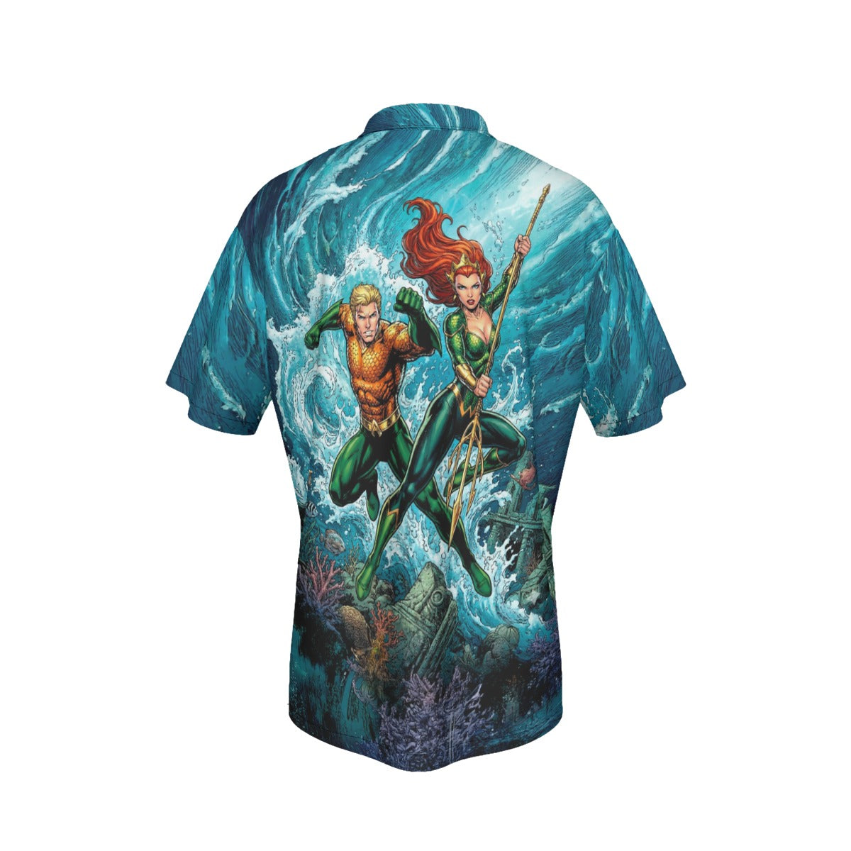 AQUAMAN MERA GO All Over Print Shirt & Tank Top - ORIGINAL ART