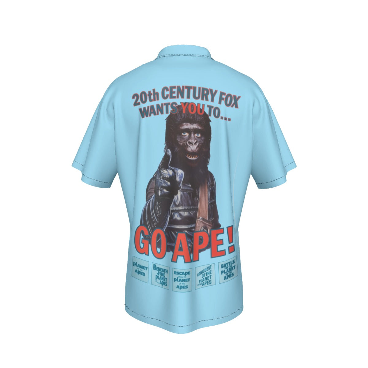 GO APE All Over Print Shirt & Tank Top -PLANET OF THE APES MOVIE POSTER