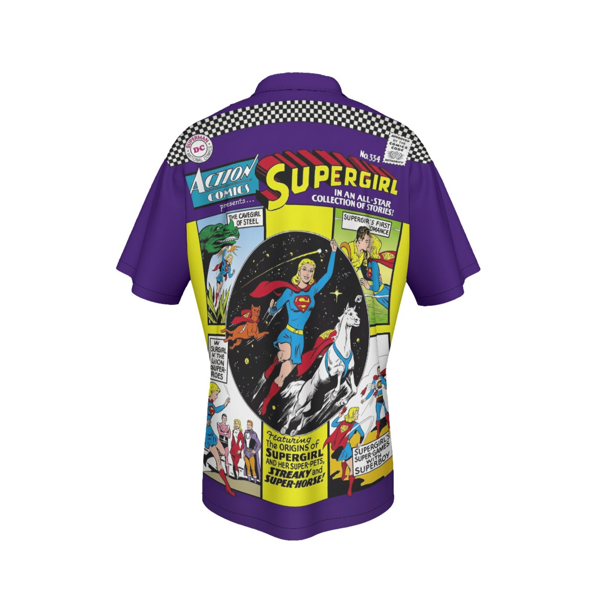 ACTION 334 All Over Print Shirt & Tank Top - SUPERGIRL
