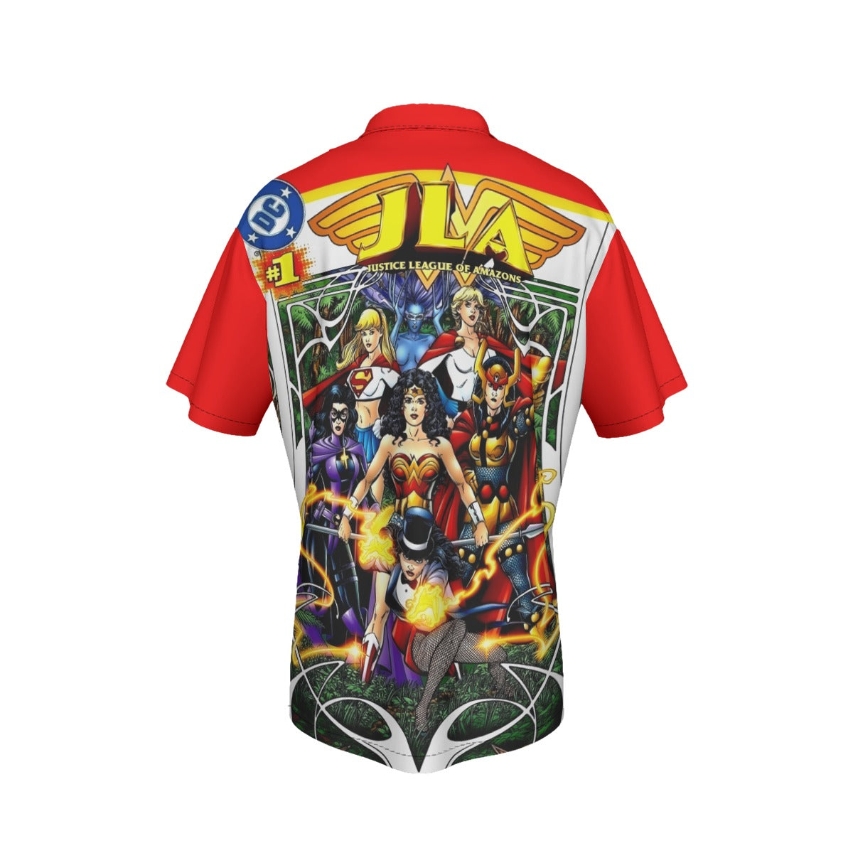 JLA CYBERFORCE ALL OVER PRINT SHIRT AND TANK TOP