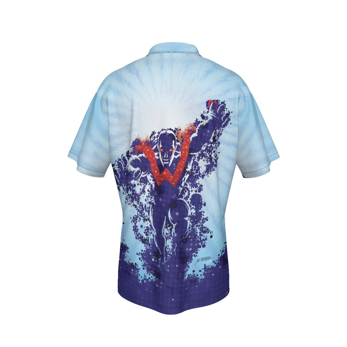 WONDER MAN PINUP OVER PRINT SHIRT AND TANK TOP - GEORGE PEREZ ART