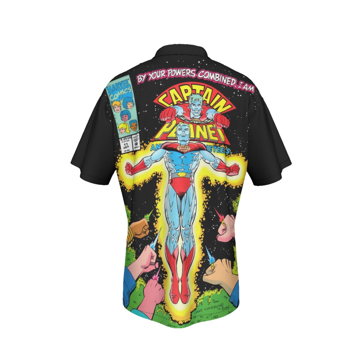 CAPTAIN PLANET 11 All Over Print Shirt & Tank Top- DAVE COCKRUM ART