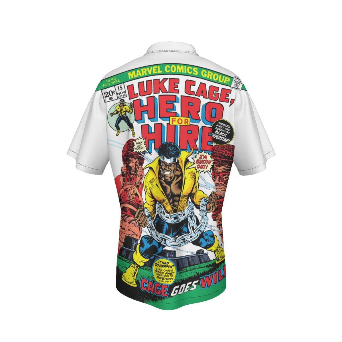 LUKE CAGE POWERMAN 9  Over Print Shirt & Tank Top