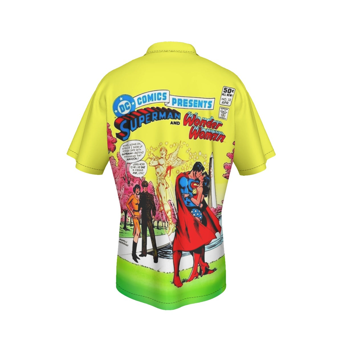 DC COMICS PRESENTS 32  ALL OVER PRINT SHIRT AND TANK TOP - SUPERMAN WONDER WOMAN