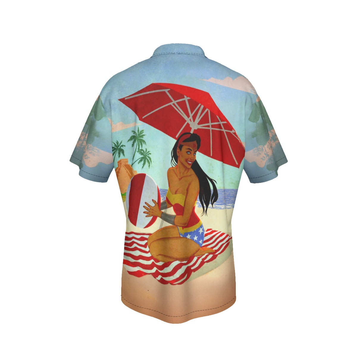 WONDER WOMAN PIN UP All Over Print Shirt & Tank Top- JENNY FRISON ART