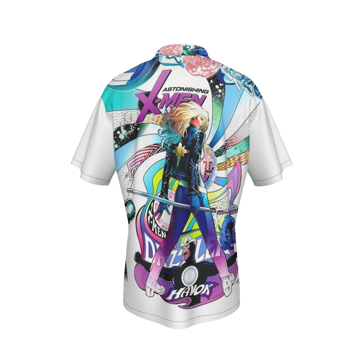 ASTONISHING XMEN 13 v3 PIN UP ALL OVER PRINT SHIRT AND TANK TOP - DAZZLER