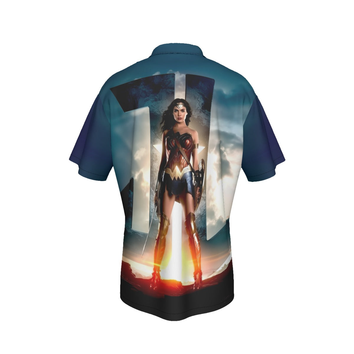 JL WONDER WOMAN MOVIE POSTER ALL OVER PRINT SHIRT AND TANK TOP