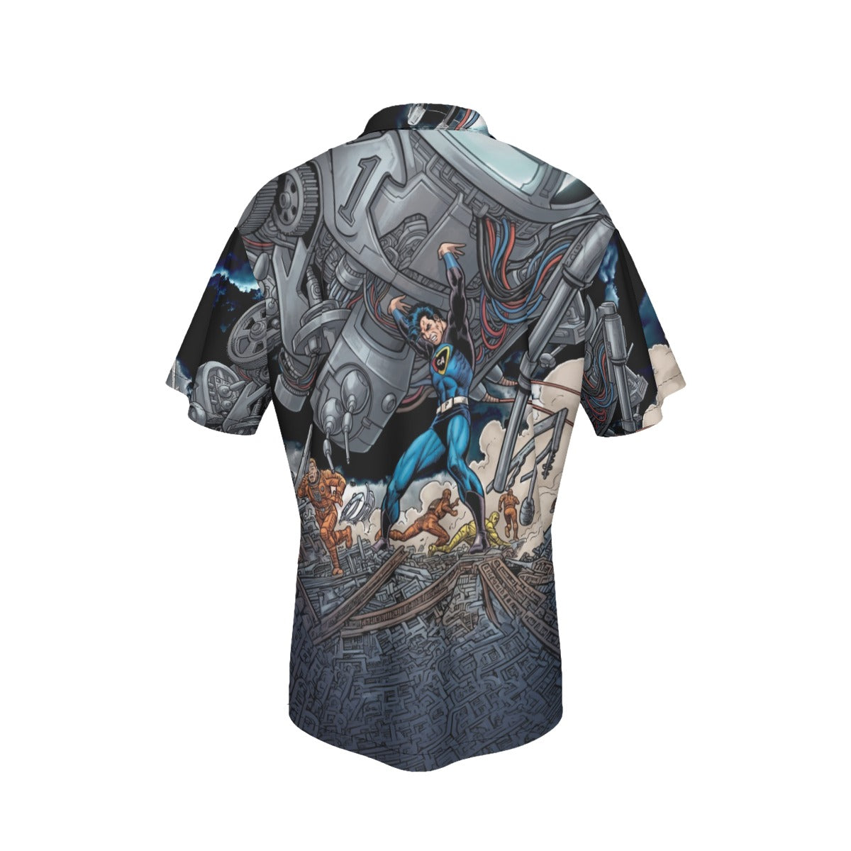 CAPTAIN ACTION GO All Over Print Shirt & Tank Top - ORIGINAL ART BY EKA