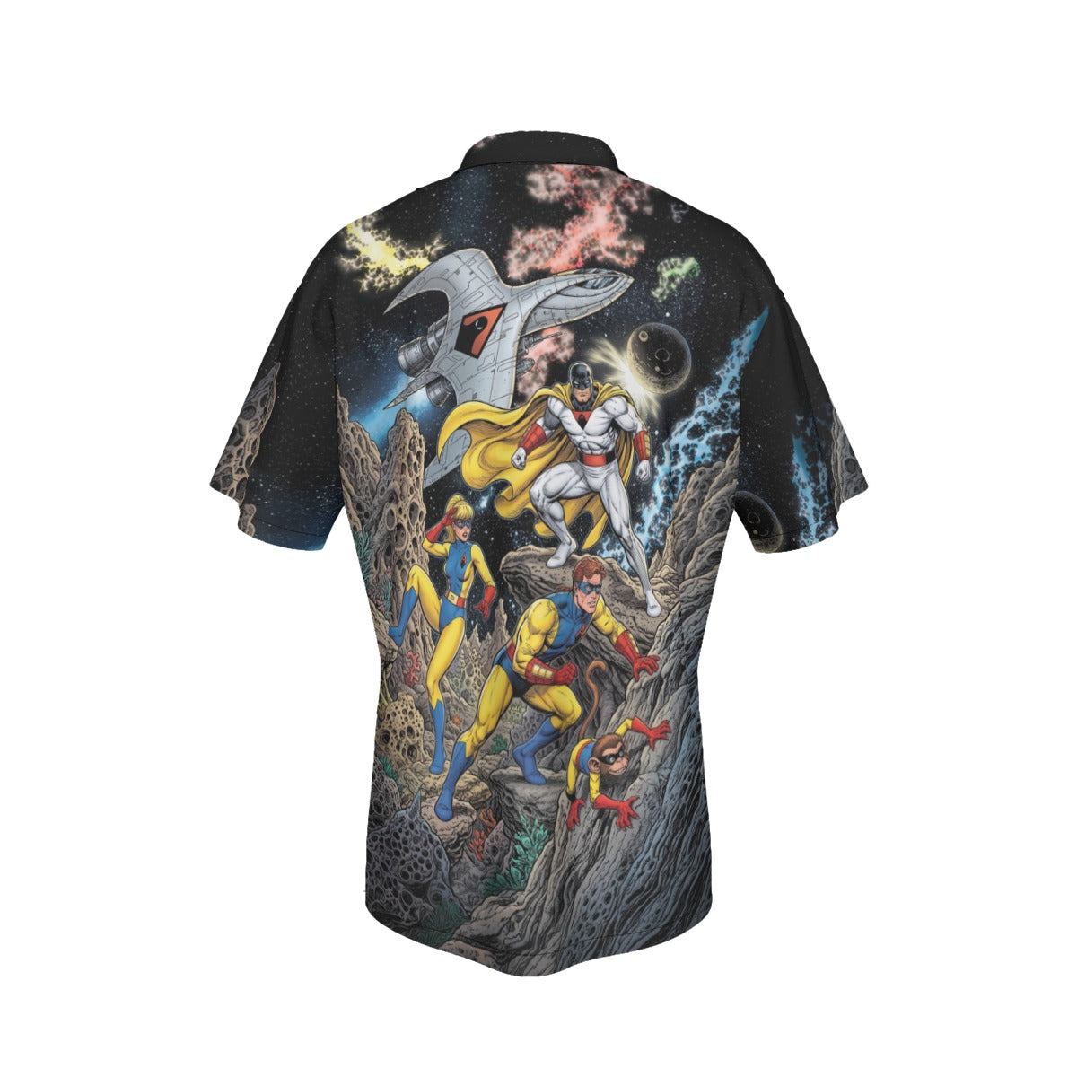 SPACE GHOST GO All Over Print Shirt & Tank Top - ORIGINAL ART BY EKA