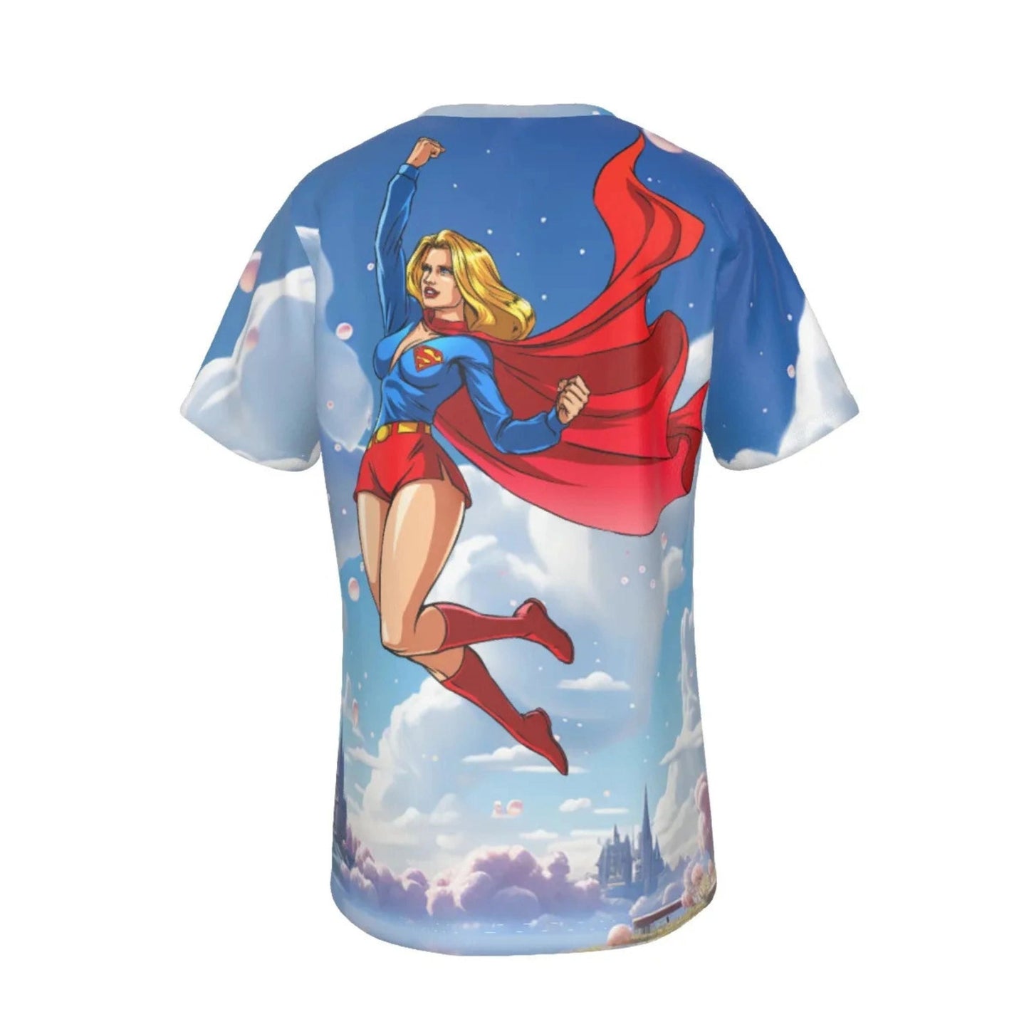 SUPERGIRL READY ALL-OVER PRINT SHIRT AND TANK TOP