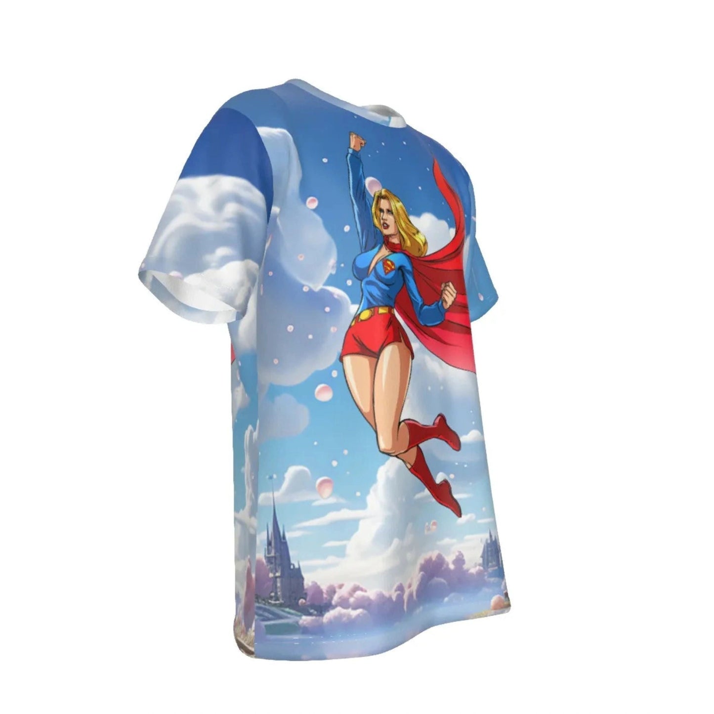 SUPERGIRL READY ALL-OVER PRINT SHIRT AND TANK TOP