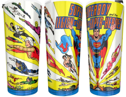 SUPERBOY & LEGION POSTER TUMBLERS (2 TYPES)