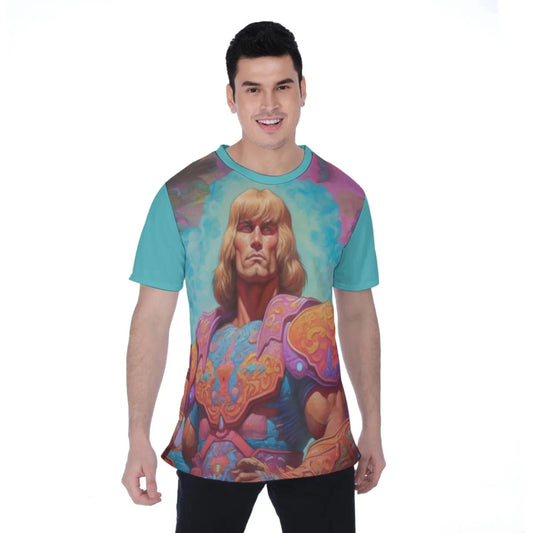 PSYCHEDELIC HE-MAN ALL-OVER PRINT SHIRT and tank
