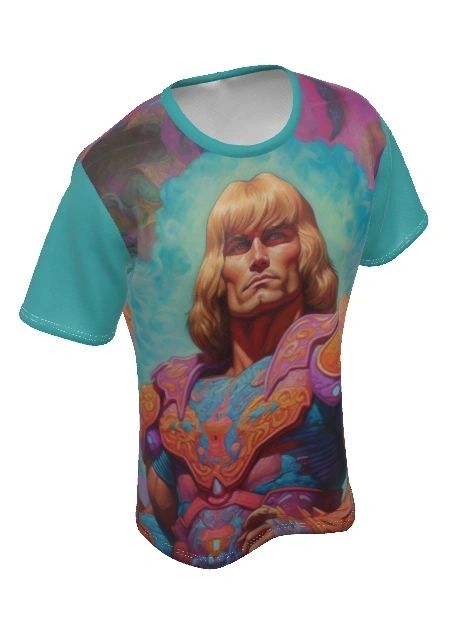 PSYCHEDELIC HE-MAN ALL-OVER PRINT SHIRT and tank