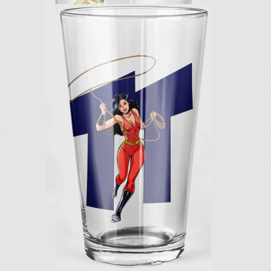 WONDER GIRL TT Pint Glass (with Free Shipping)