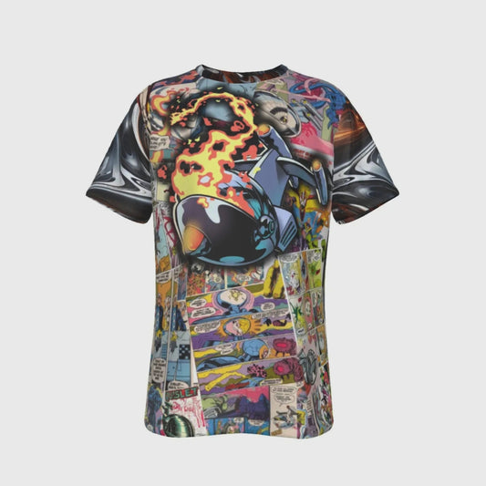 QUISLET COLLAGE ALL-OVER PRINT SHIRT AND TANK TOP