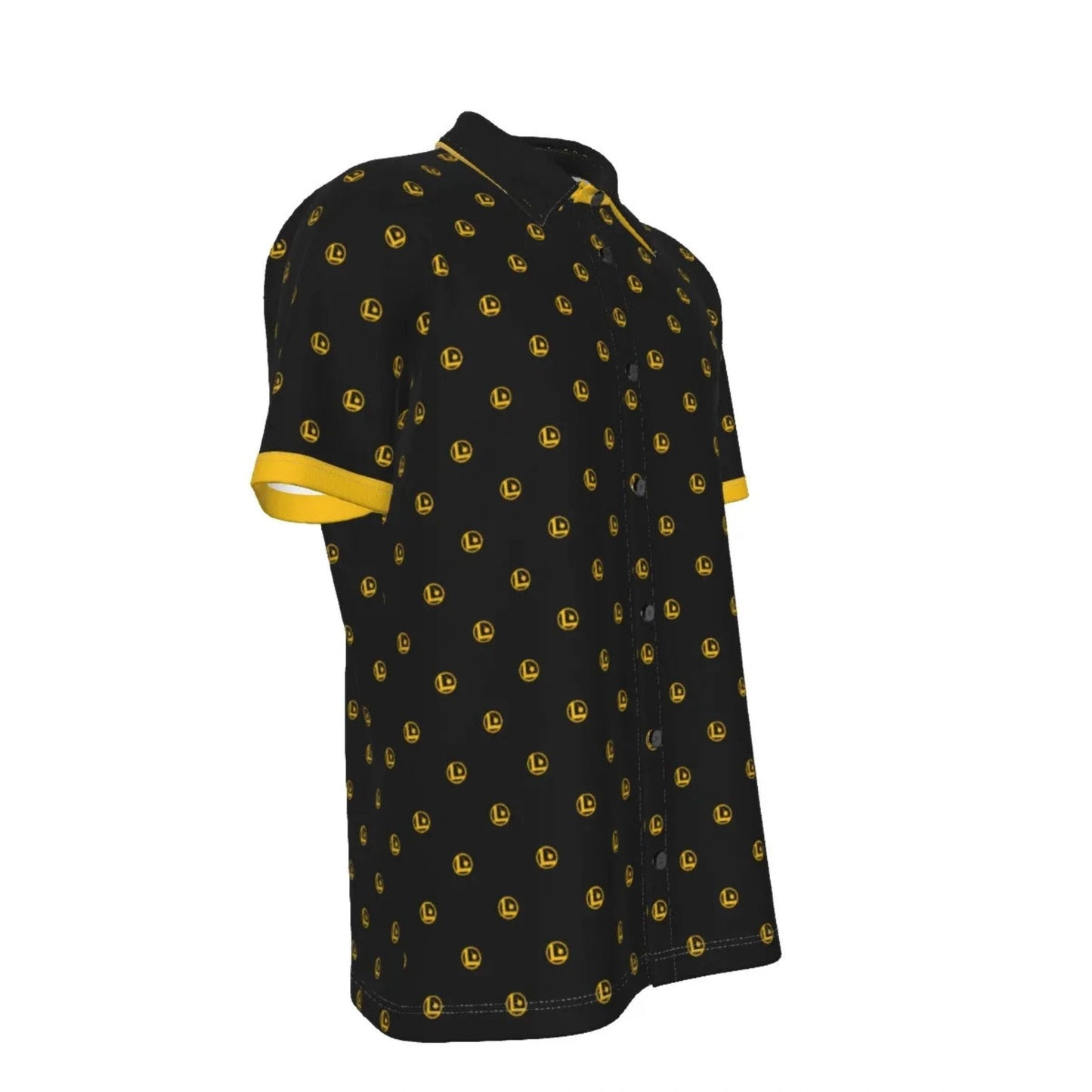 LEGION L Button up dress shirt - black and gold