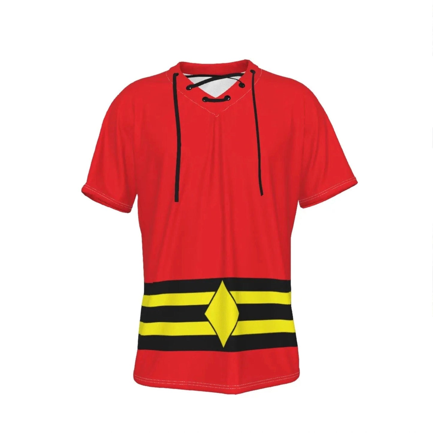 PLASTIC MAN COSPLAY SHIRT WITH NECKLINE TIE