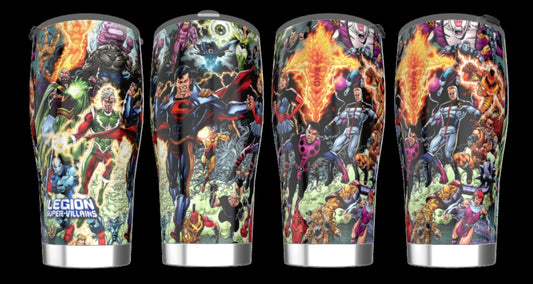 LEGION OF SUPER VILLAINS TUMBLER