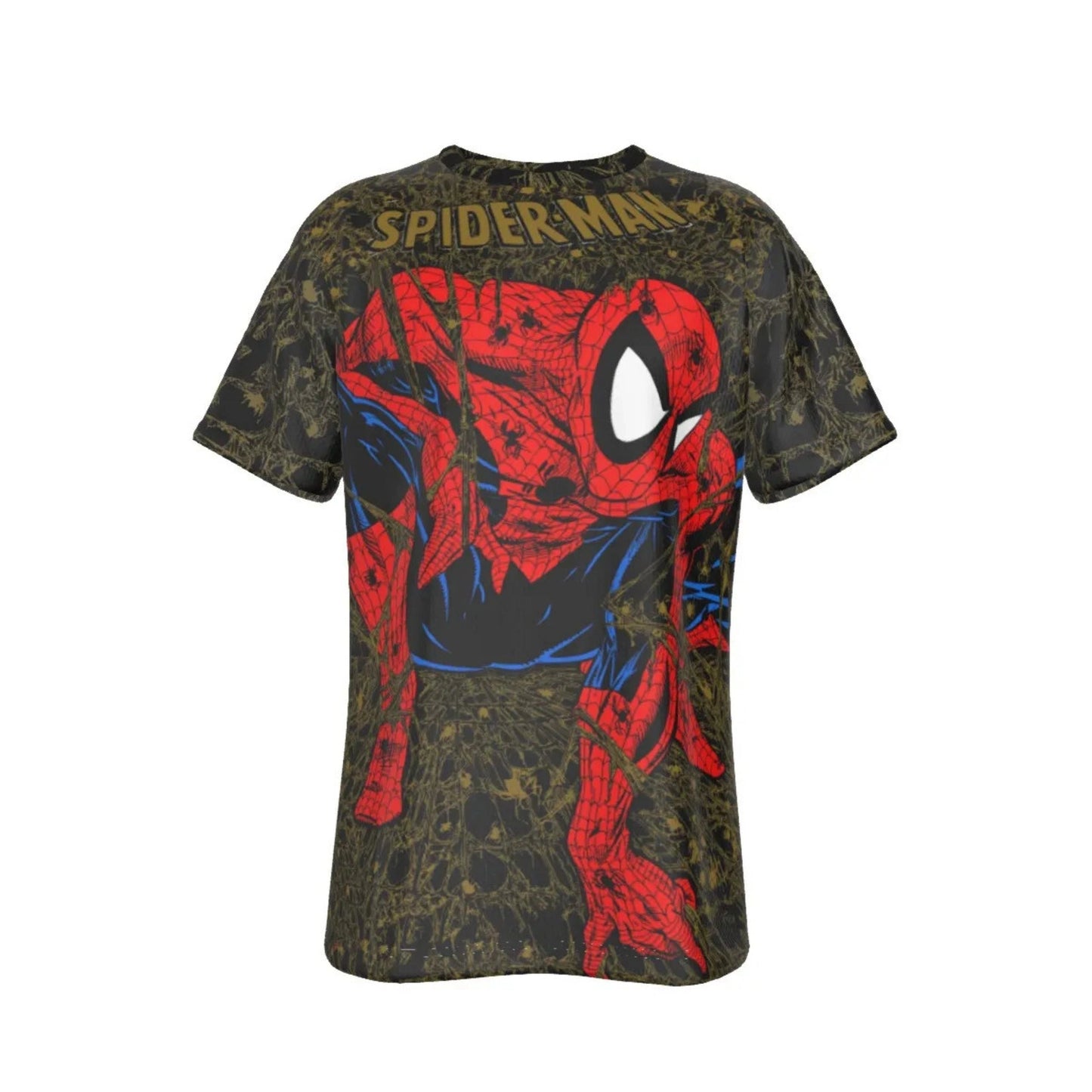 SPIDERMAN WEBS ALL OVER PRINT SHIRT AND TANK - SECRET SALE