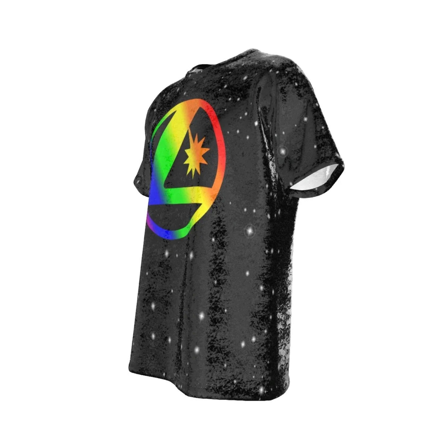 Legion L Pride Logo on Metallic velvet shirt