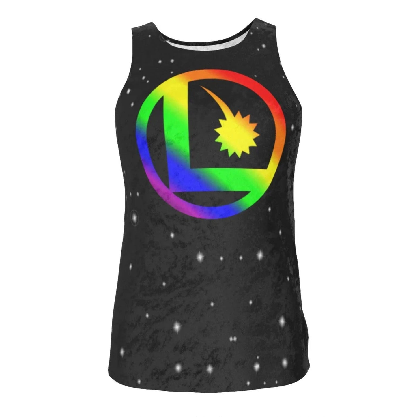 Legion L Pride Logo on Metallic velvet shirt