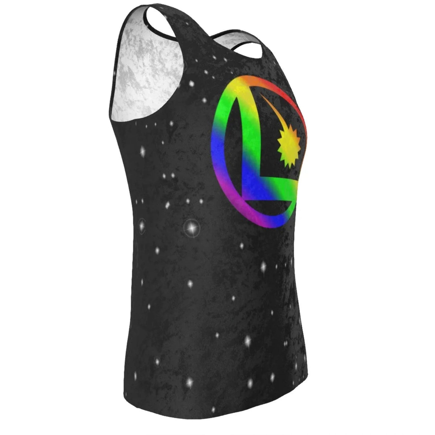 Legion L Pride Logo on Metallic velvet shirt
