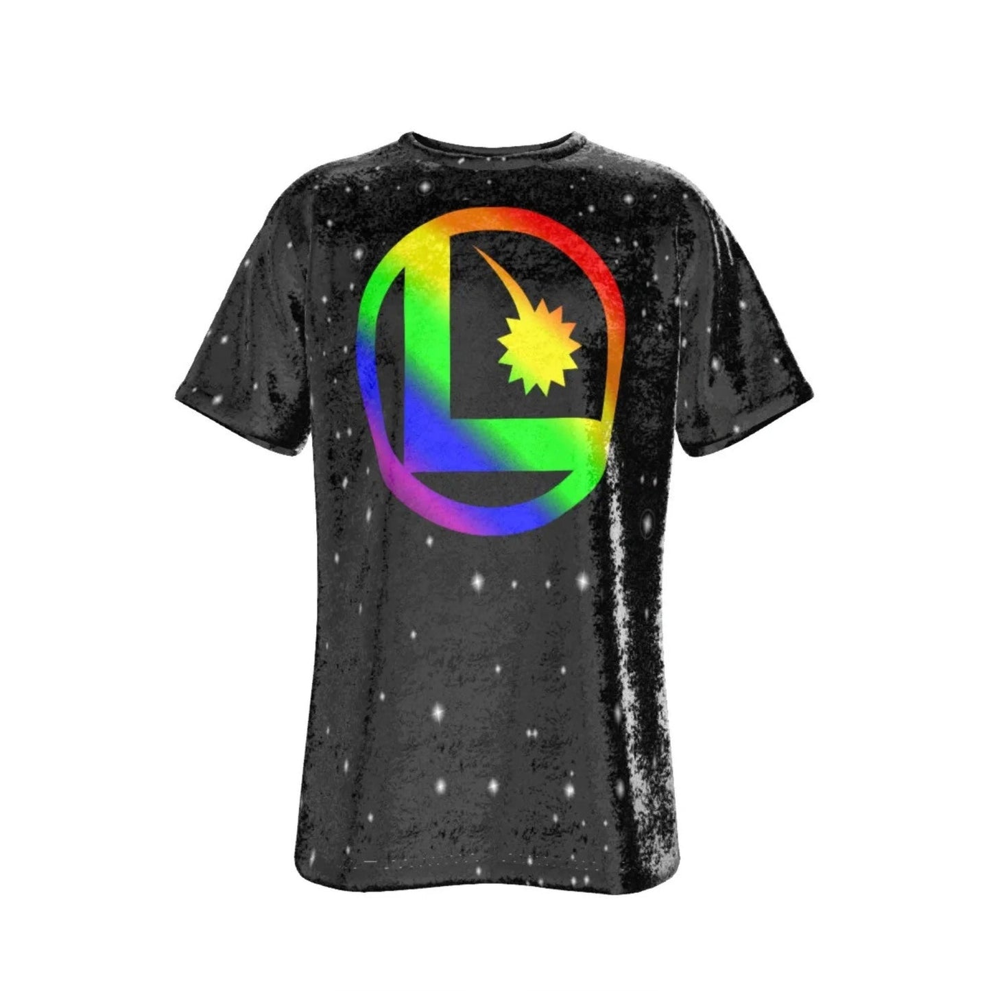 Legion L Pride Logo on Metallic velvet shirt