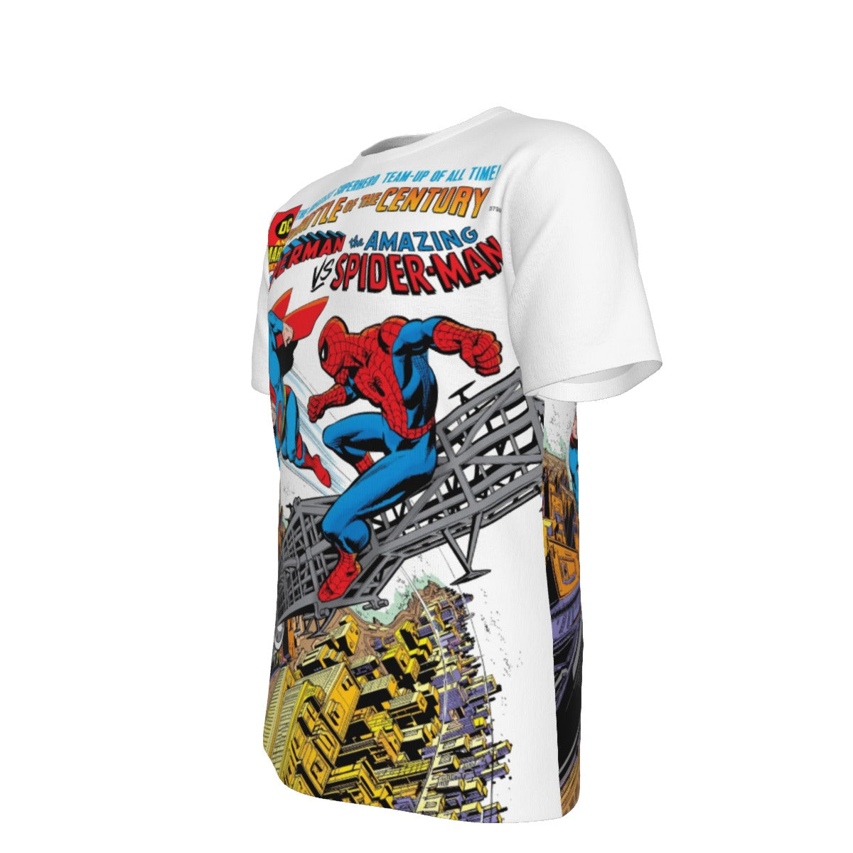 SUPERMAN VS SPIDERMAN ALL OVER PRINT SHIRT AND TANK TOP -