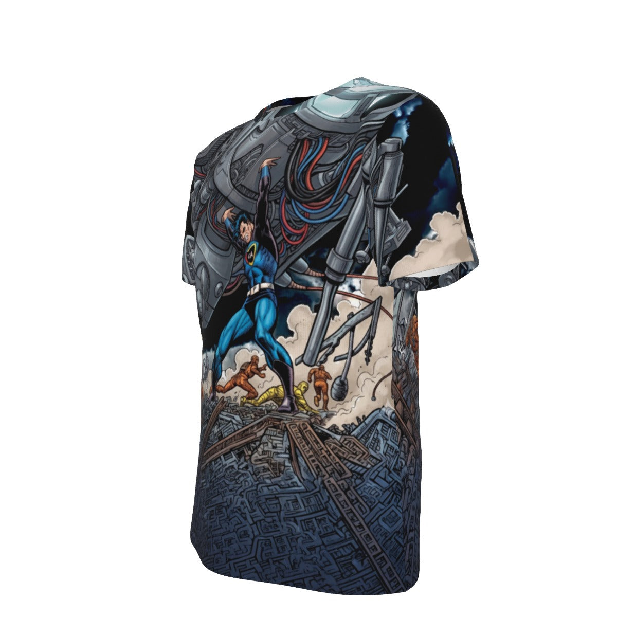 CAPTAIN ACTION GO All Over Print Shirt & Tank Top - ORIGINAL ART BY EKA