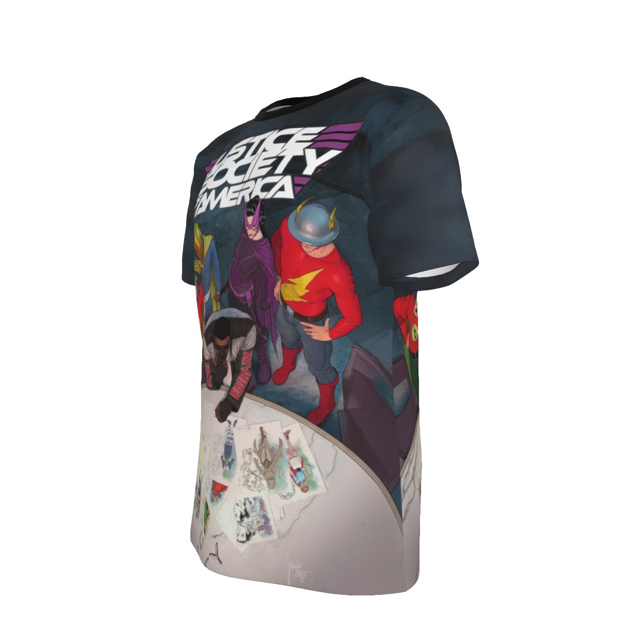 JUSTICE SOCIETY OF AMERICA 3 V6 All Over Print Shirt & Tank Top