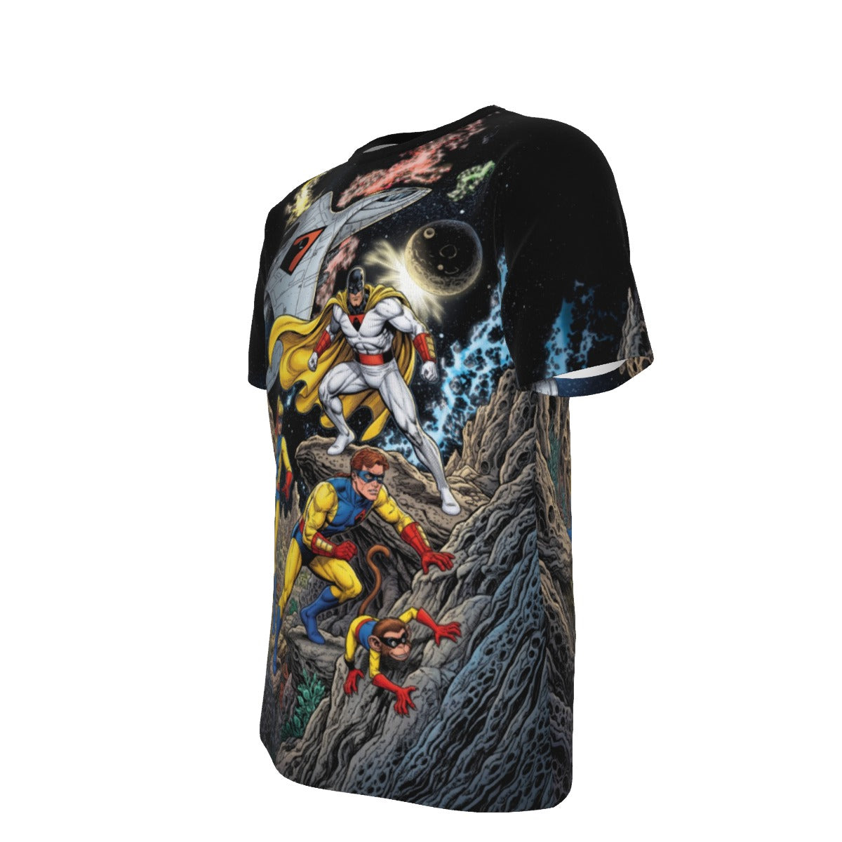 SPACE GHOST GO All Over Print Shirt & Tank Top - ORIGINAL ART BY EKA