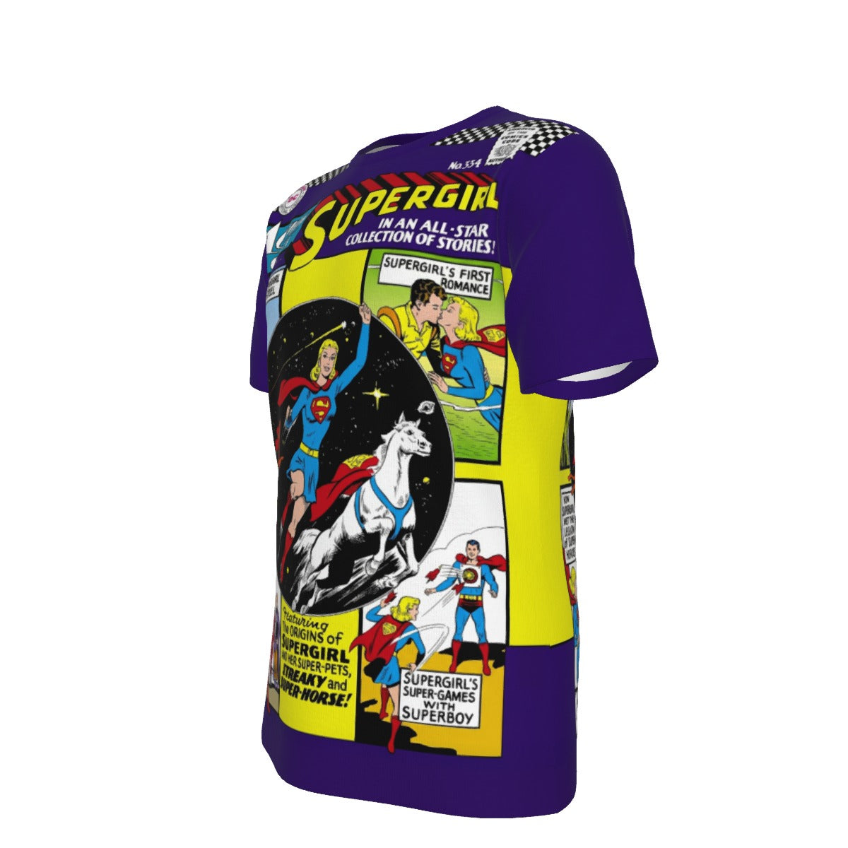 ACTION 334 All Over Print Shirt & Tank Top - SUPERGIRL