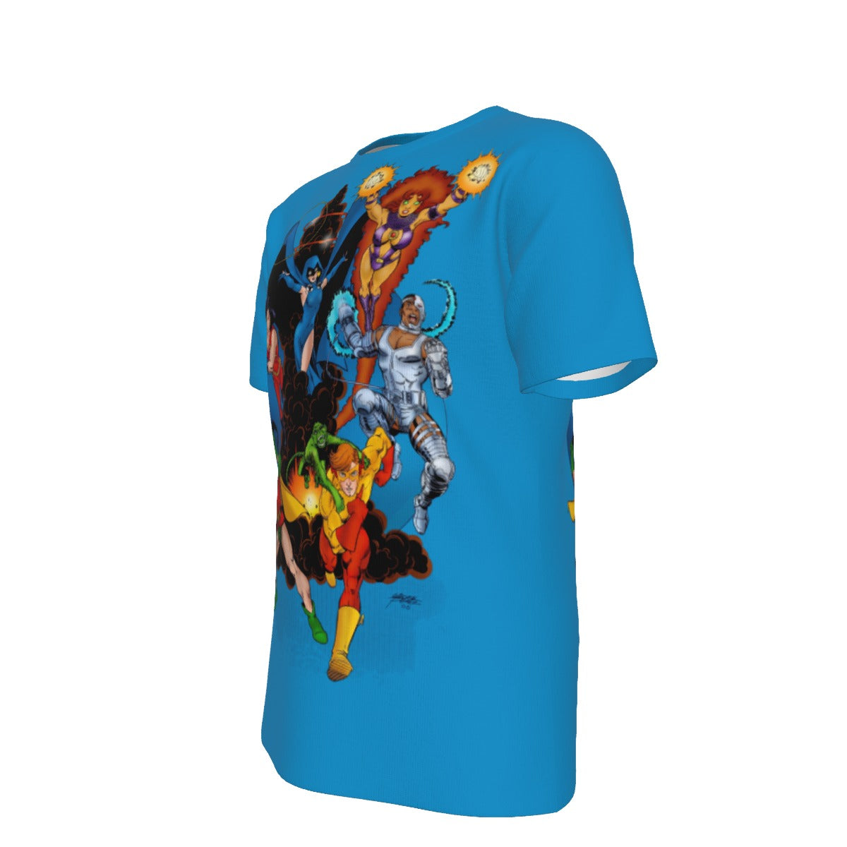 NEW TEEN TITANS PIN UP All Over Print Shirt & Tank Top-GEORGE PEREZ ART
