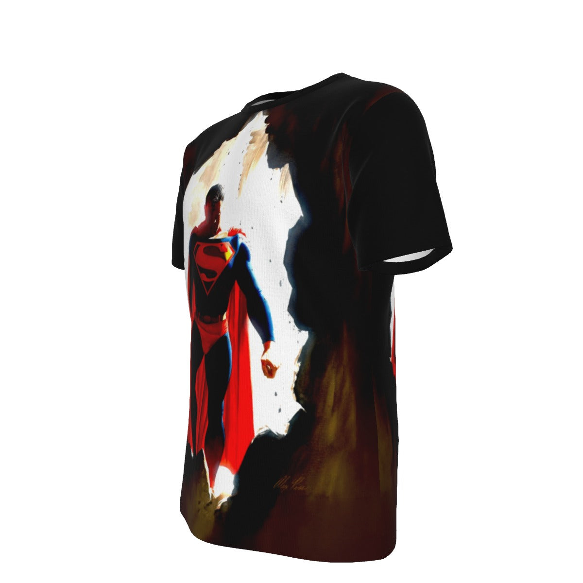 SUPERMAN THRU THE WALL All Over Print Shirt & Tank Top  - ALEX ROSS ART
