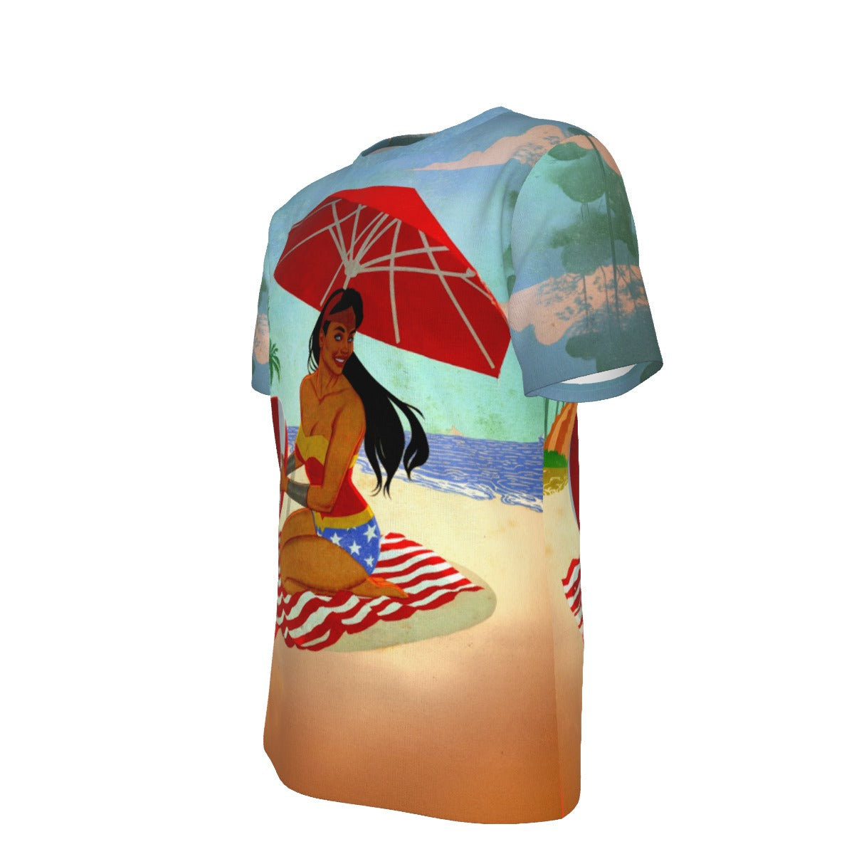 WONDER WOMAN PIN UP All Over Print Shirt & Tank Top- JENNY FRISON ART