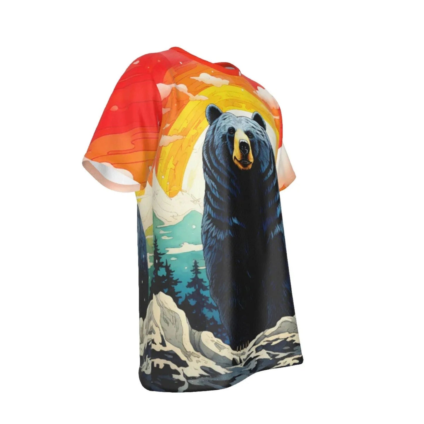 RAINBOW BEARS -BLACK - ALL-OVER PRINT SHIRT and tank