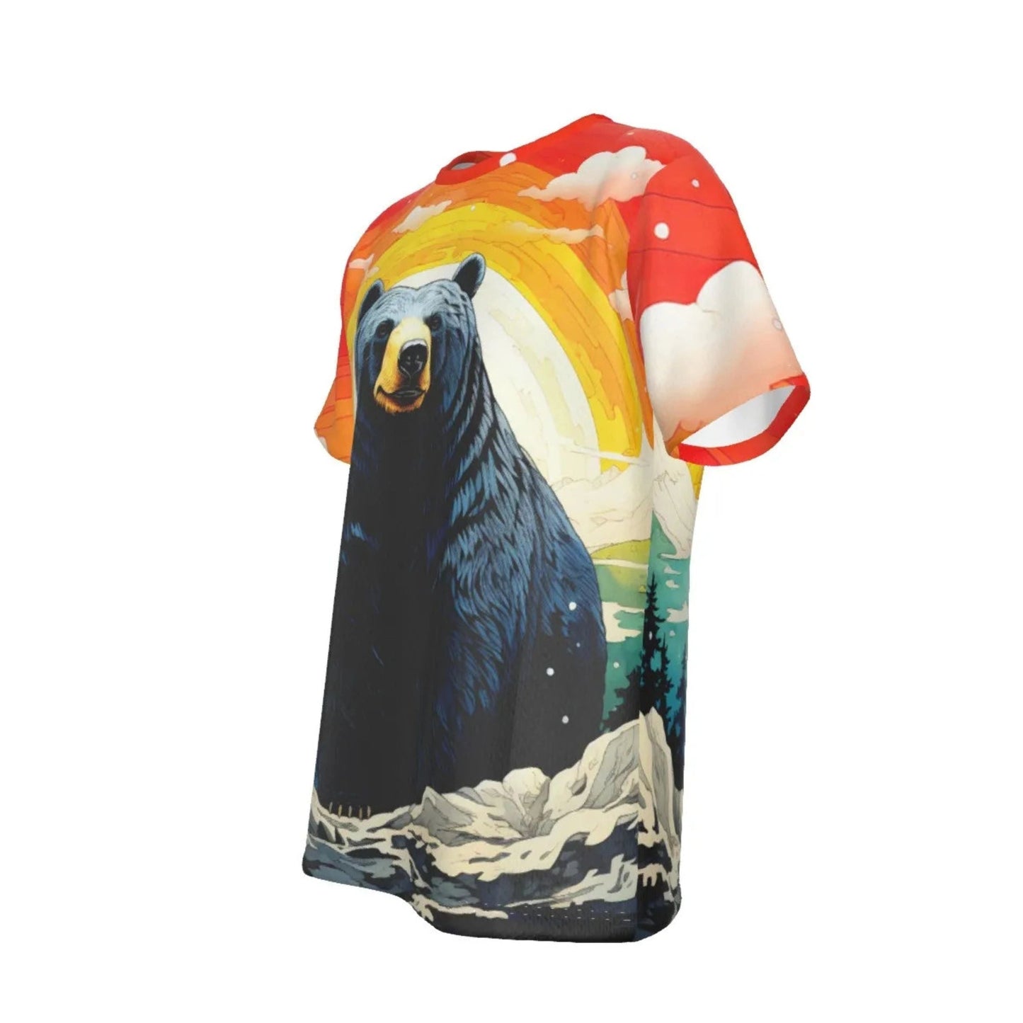 RAINBOW BEARS -BLACK - ALL-OVER PRINT SHIRT and tank