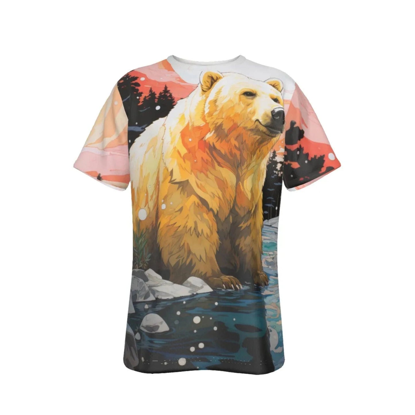 RAINBOW BEARS -ORANGE - ALL-OVER PRINT SHIRT and tank