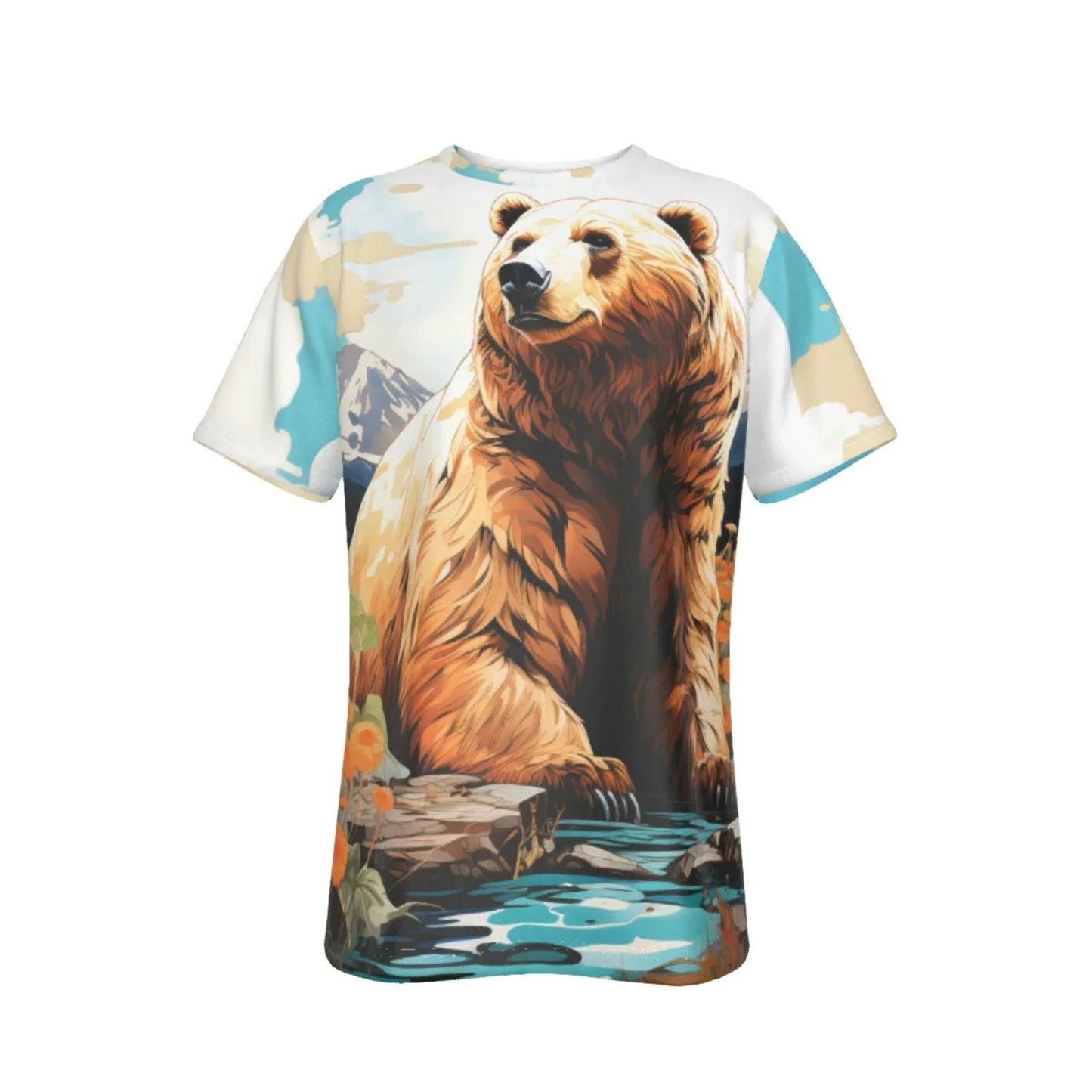 RAINBOW BEARS -TAN - ALL-OVER PRINT SHIRT and tank