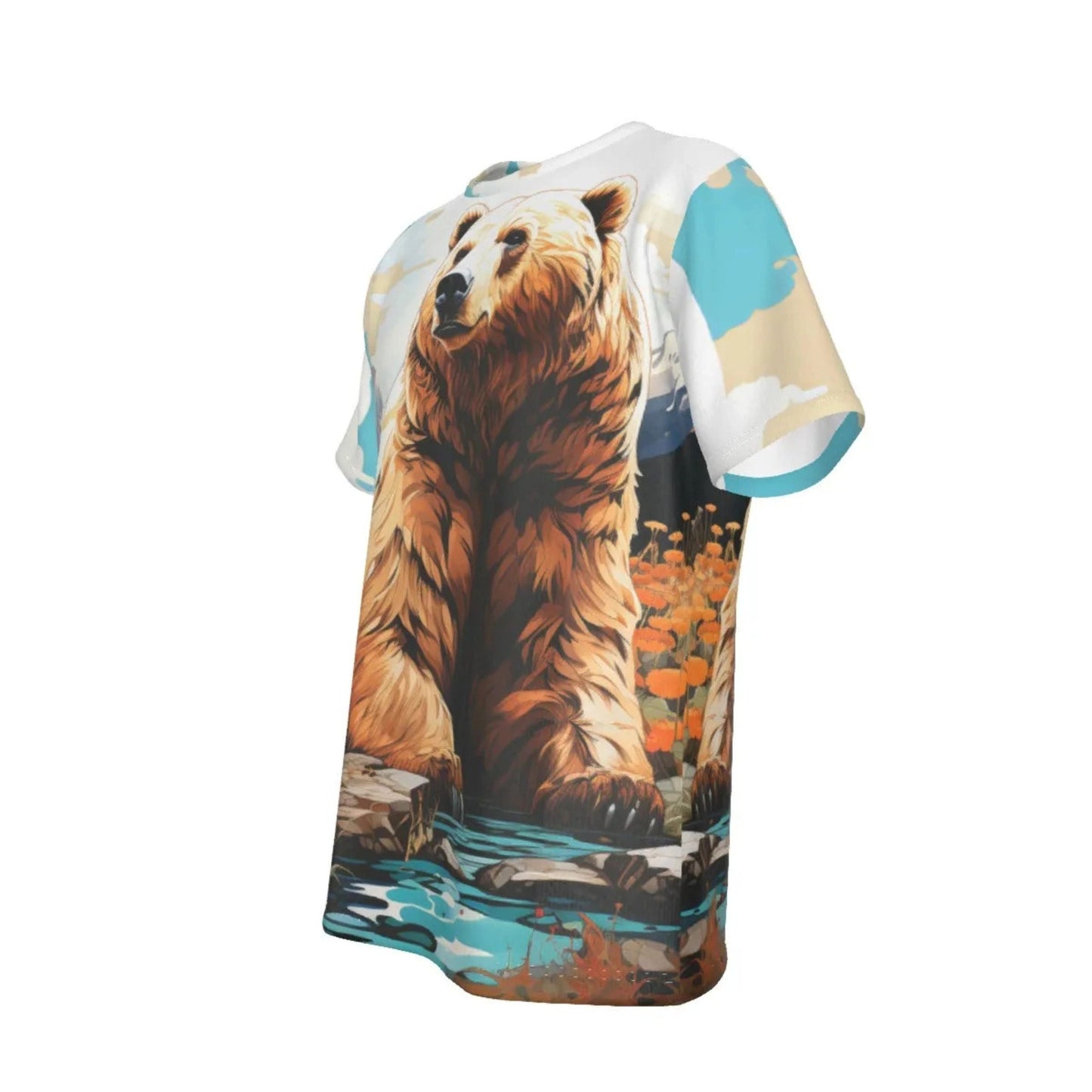 RAINBOW BEARS -TAN - ALL-OVER PRINT SHIRT and tank