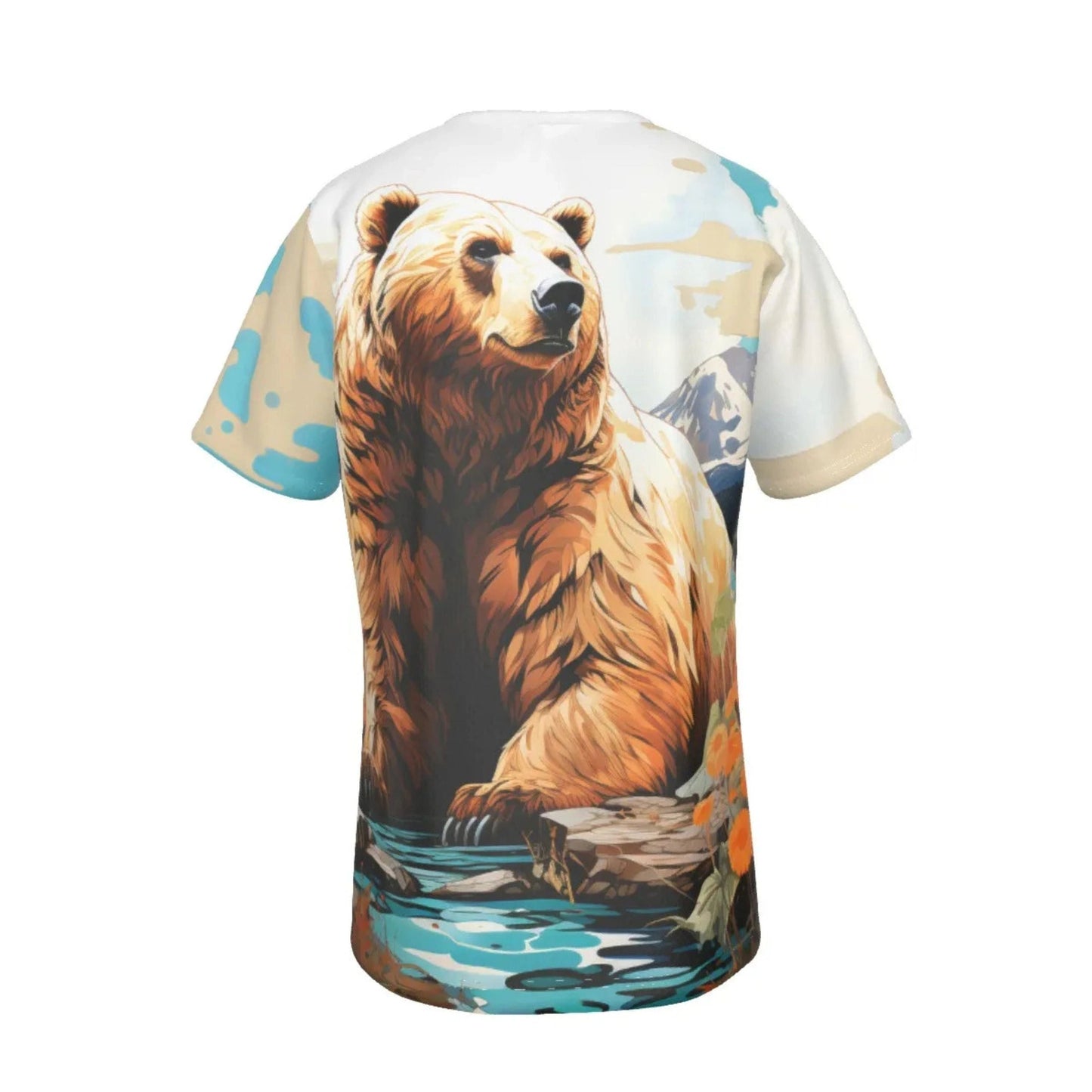 RAINBOW BEARS -TAN - ALL-OVER PRINT SHIRT and tank