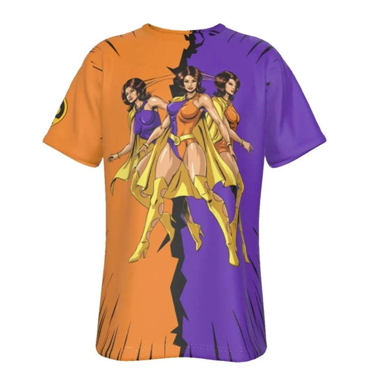 DUO DAMSEL ALL-OVER PRINT SHIRT AND TANK TOP