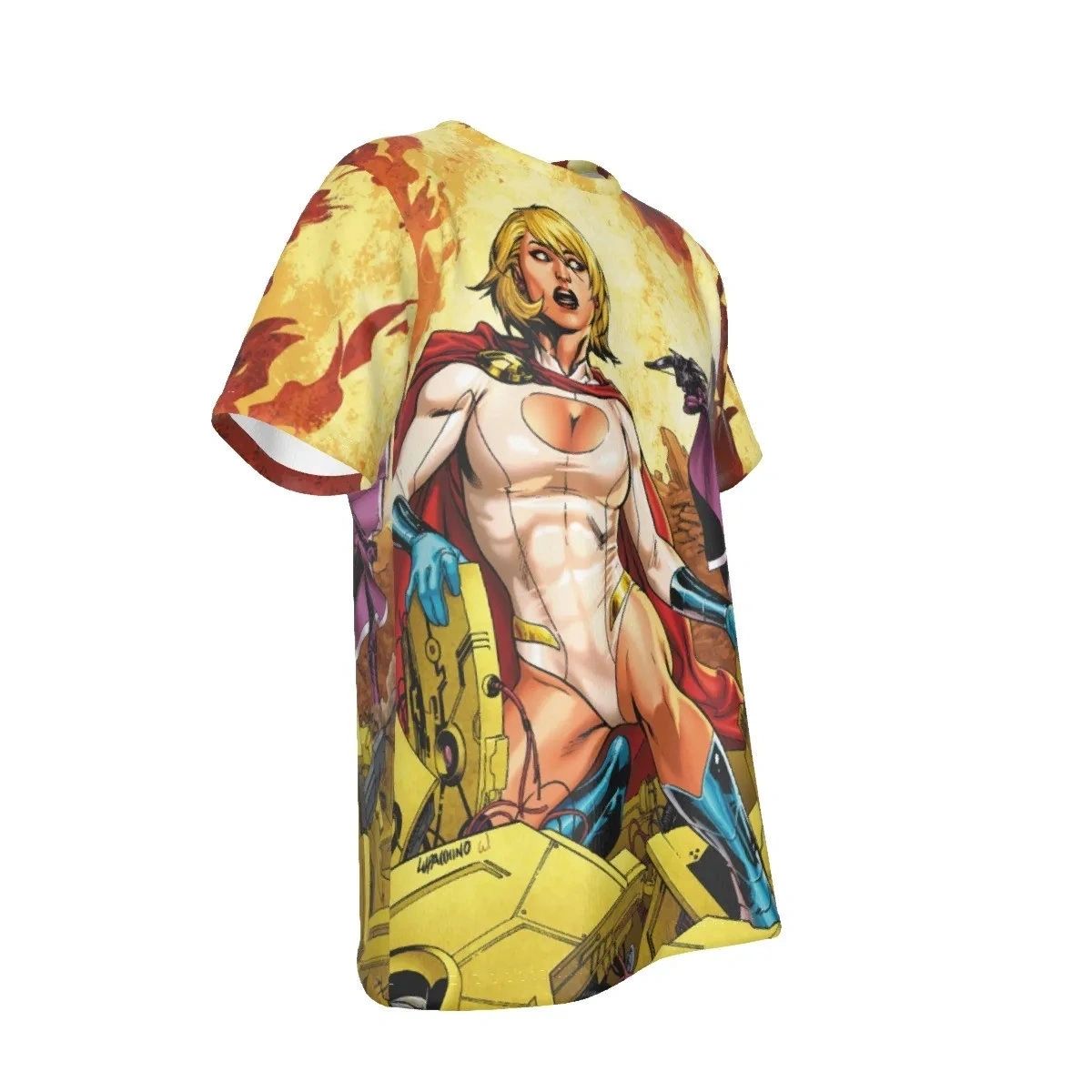 POWERGIRL WITH HUNTERSS ALL-OVER PRINT SHIRT AND TANK TOP