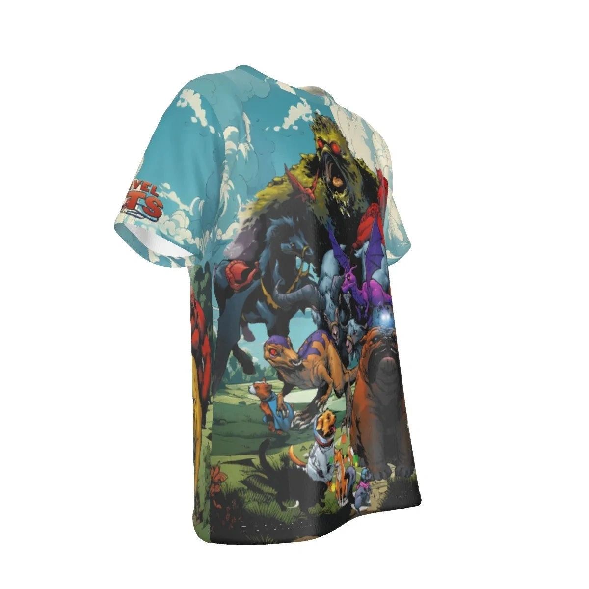 MARVEL PETS ALL OVER PRINT SHIRT -SECRET SALE